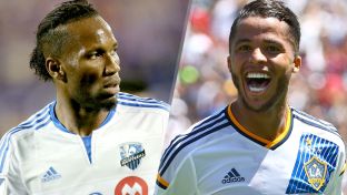 Drogba y Giovani Dos Santos son sus respectivos equipos. / Fotomontaje: Fox Sports