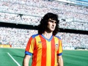 Mario Kempes con el Valencia CF. / Foto: valenciacf.com