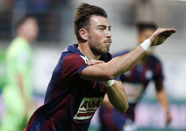 Sergi Enrich celebra su gol. / Foto: SD Eibar